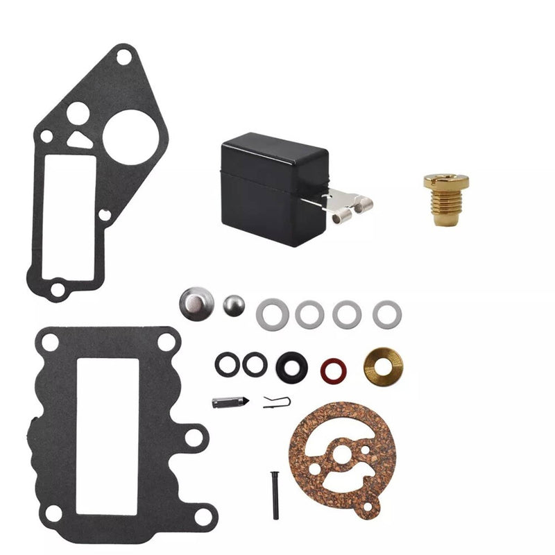 DURAFORCE 382048 Carburetor Repair Rebuild Kit for Johnson Evinrude 9.5 HP 1964-1973