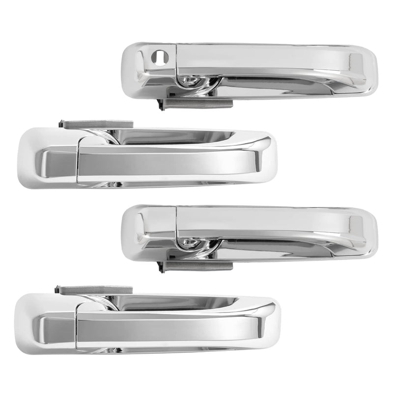 DURAFORCE Chrome Door Handle for Dodge Ram 1500 2009-24 2500 11-24 Front Rear