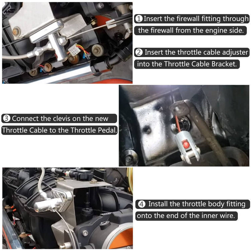 LS 92MM Throttle Body with Position Sensors TPS IAC Throttle Gas Cable Kit