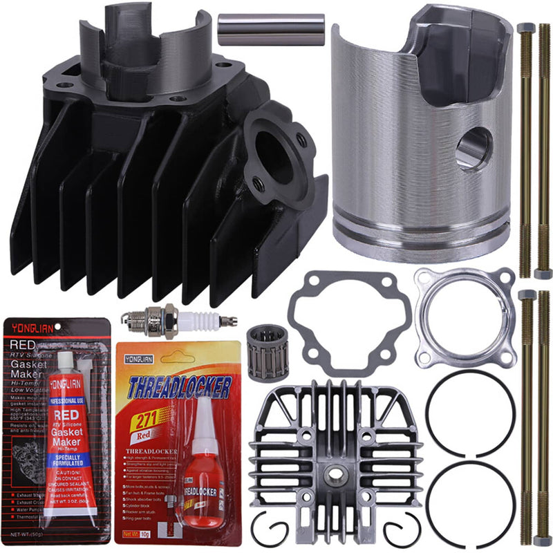 47mm Cylinder Piston Head Gasket Top End Rebuild Kit for Yamaha PW80 1983-2006