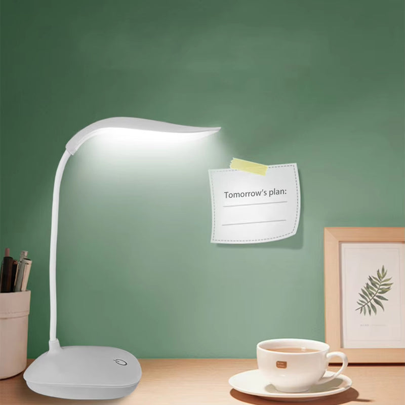 USB LED Desk Light Dimmable Bedside Reading Lamp Rechargeable Touch Control