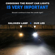 DURAFORCE H7 LED Headlight Conversion Kit 2X 16000LM 6000K White Super High Low Beam Pair