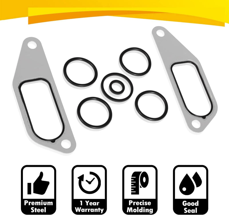 431327 Oil Cooler Mounting Kit Gasket O-Rings for DT466 DT360 Engine 675513C1