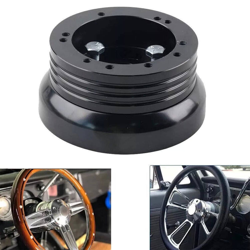 5 & 6 Hole Steering Wheel Hub Adapter for GM Chevy Flaming River Ididit Black