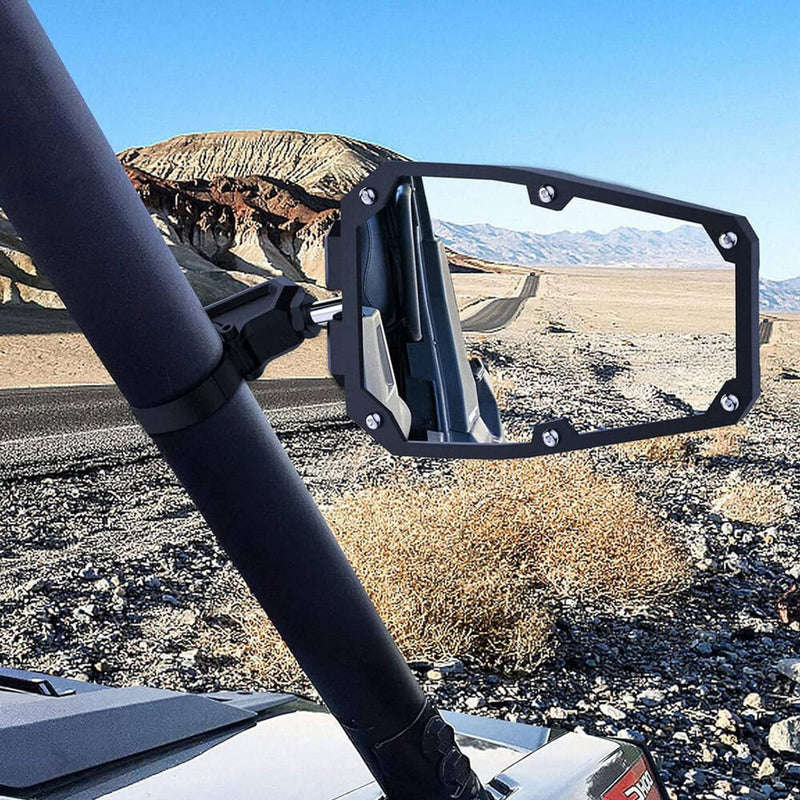 UTV Side Mirrors Foldable Adjustable for Polaris RZR S 800 900 XP 1000 1.5"-2