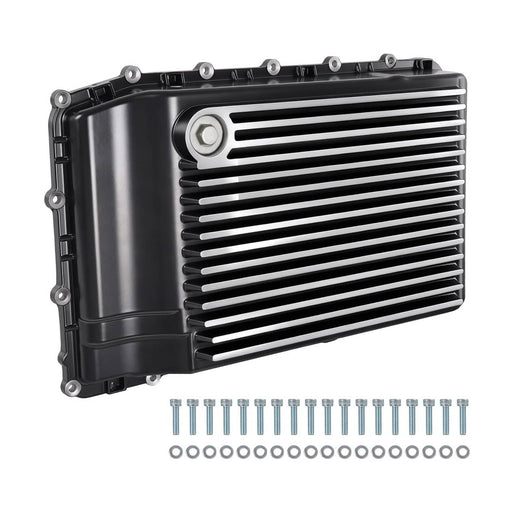 DURAFORCE Aluminum Transmission Pan for 2018+ Ford Mustang 10R80 Transmission Raw