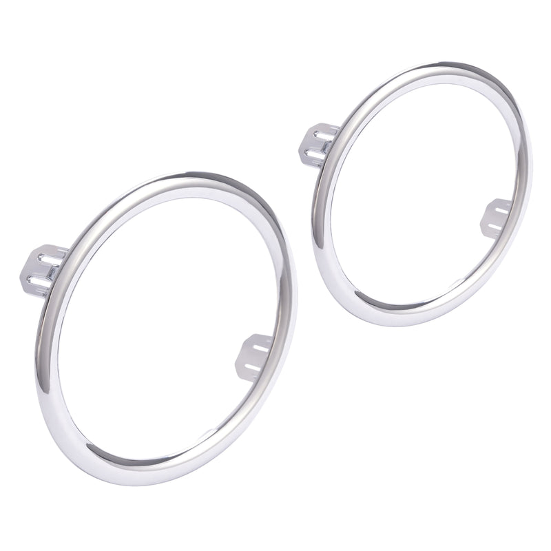 Left Right Fog Light Cover Bezel With Chrome Ring Trim for Honda Pilot 2012-2015
