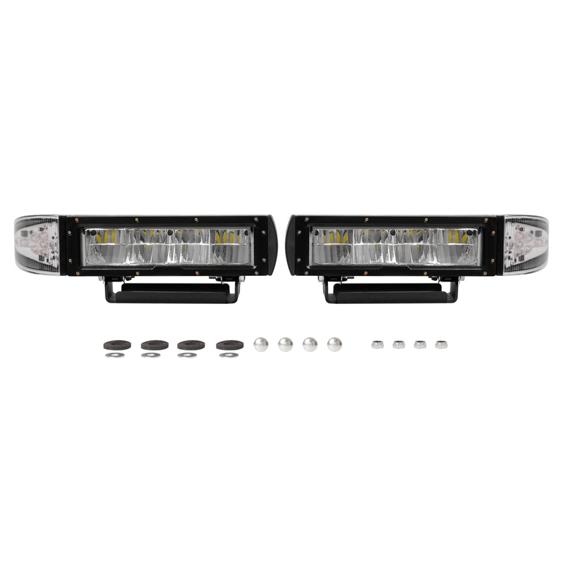 2PCS Headlight Heated LED Plow Lights Universal Replace for 1312100