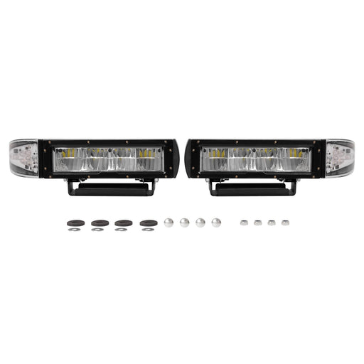 DURAFORCE 2PCS Headlight Heated LED Plow Lights Universal Replace for 1312100