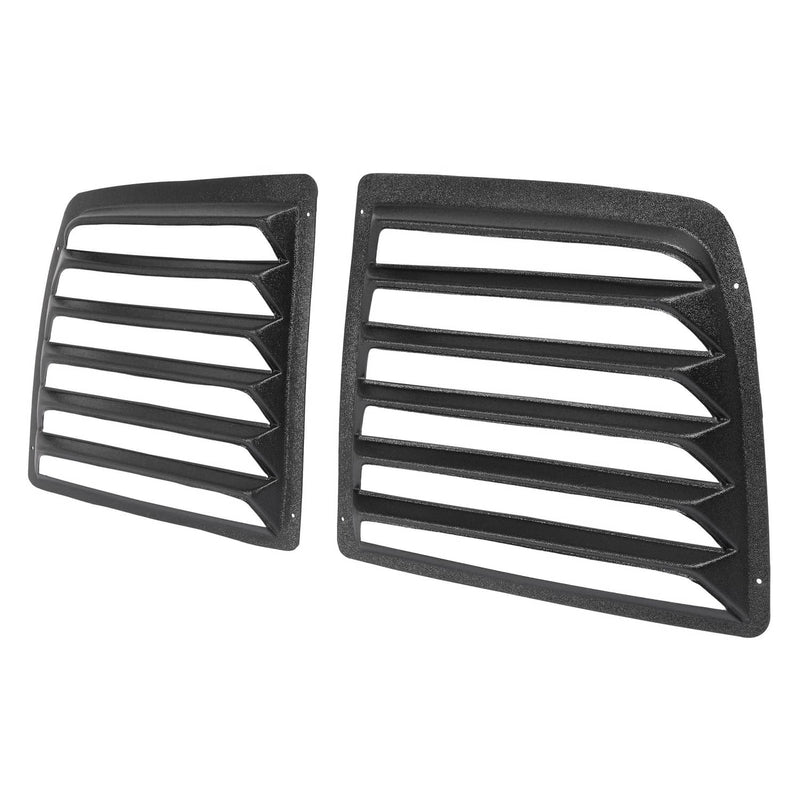 DURAFORCE Rear Window Louver for Chevy Express And for GMC Savana Van 1997-2017 Set Of 2