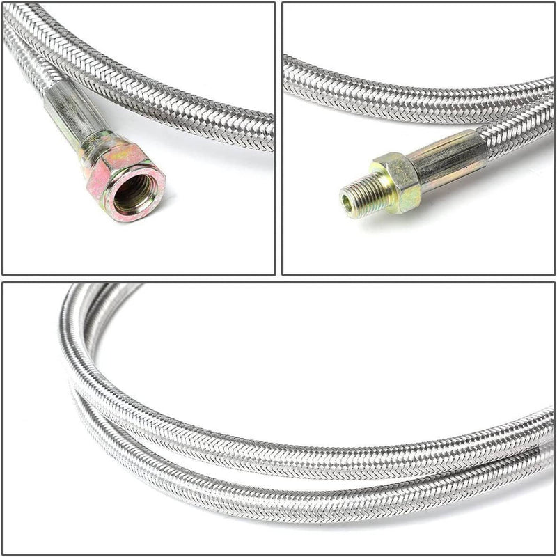 Oil Feed Line 10AN Oil Drain Return Fitting Kit for Turbo T3 T4 T6 GT45