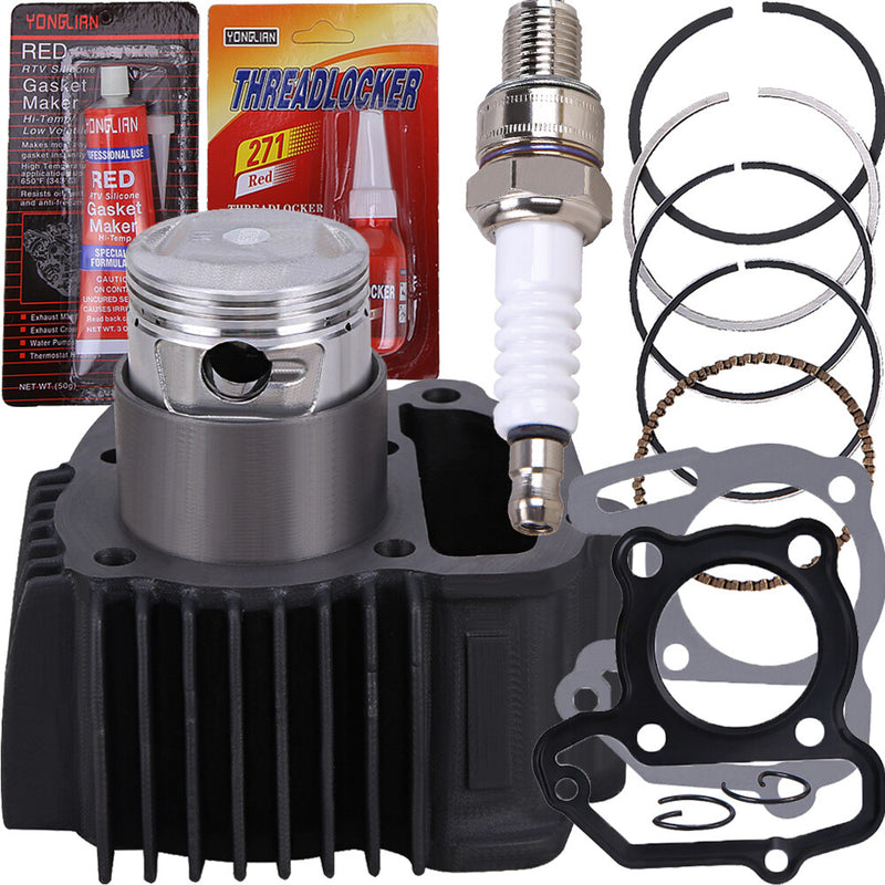 Top End Kit Cylinder Piston Gasket for Yamaha Grizzly 80 2005-2008