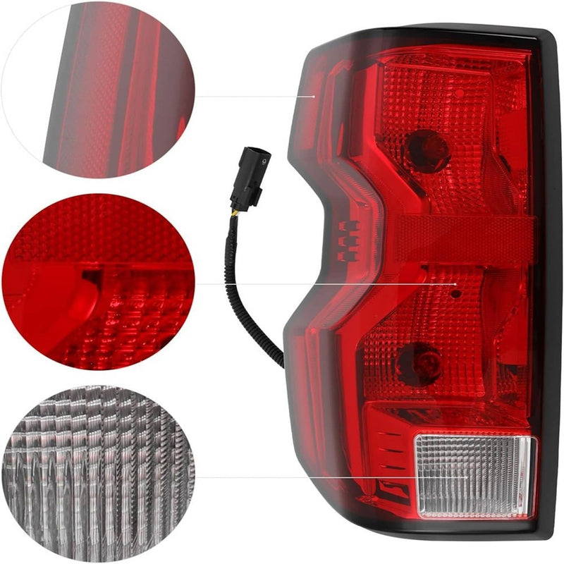 Driver Side Tail Light Halogen with Bulb for Chevrolet Colorado 2023-2024