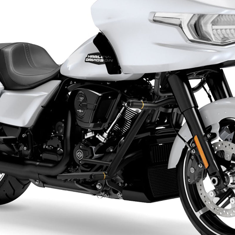 Steel Front Rear Crash Bar Guard for Harley Touring Road King Glide 14+