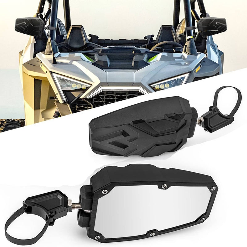 UTV Side Mirrors Set for Polaris RZR Can Am Maverick Honda Pioneer SXS 1.5"-2