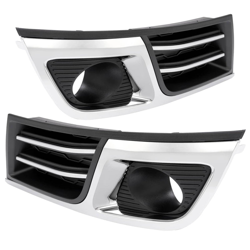 DURAFORCE GM1039150 Fog Light Bezel Trim Covers for Chevrolet Traverse 2013-2017 Pair