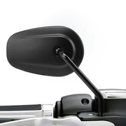 DURAFORCE Rearview Mirrors Fit for Harley Heritage Softail Deluxe Dyna Fat-Bob Matte Black