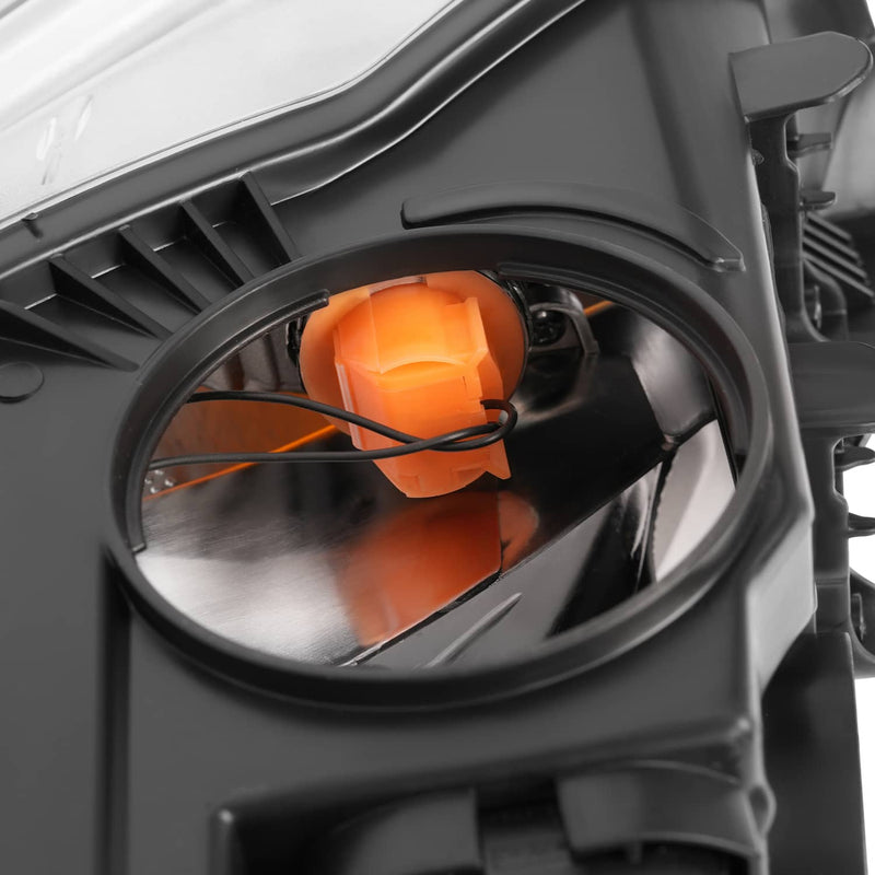 DURAFORCE Chrome Headlight Headlamp Replacement Passenger Side for Ford Focus 2012 13 14