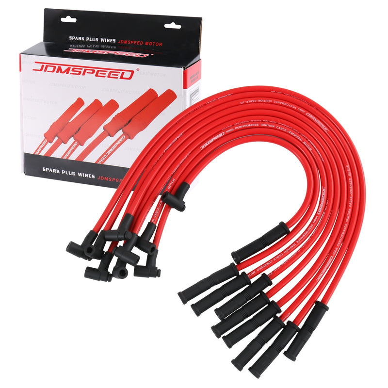 HEI Spark Plug Wires Set 90 to Straight for Chevy SBC BBC 350 383 400 454 V8
