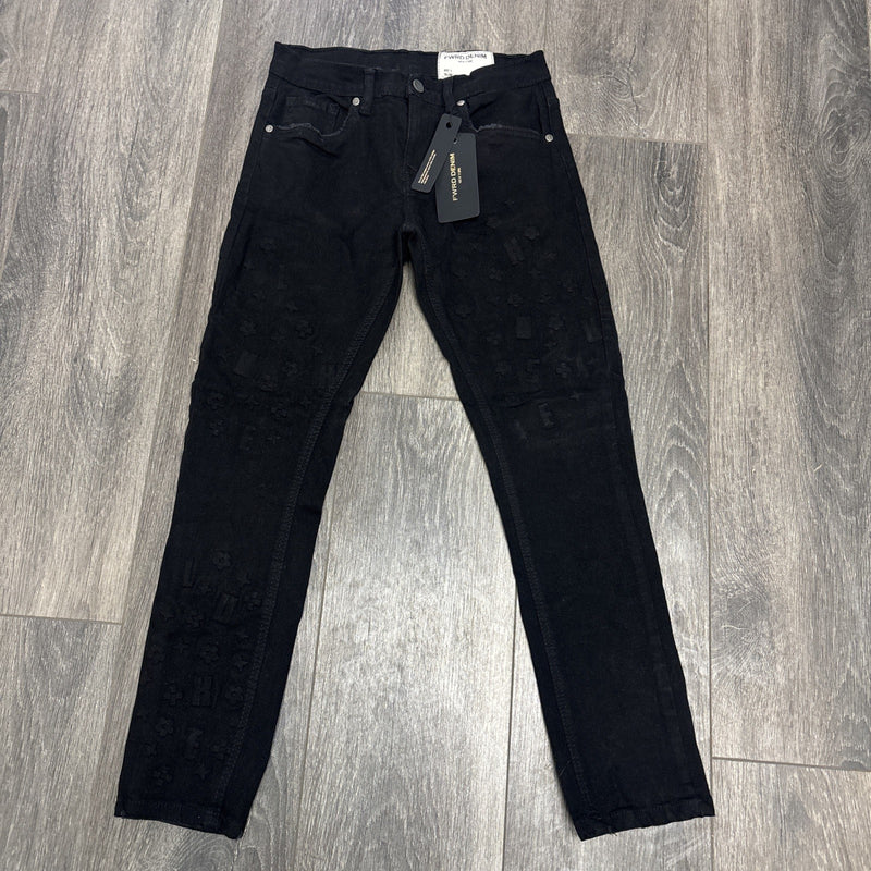 Kids Denim Jeans for FWRD & Co Jet Black Size 12 Slim Fit One