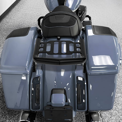 DURAFORCE Black Detachable Luggage Rack for Harley Touring 2009-2025 Street Road Glide US