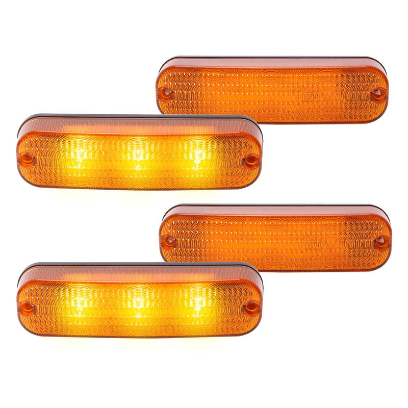 #AR60250 4 LED Amber Flashing Cab Lights for John Deere 30 Series 4030 4230 8450