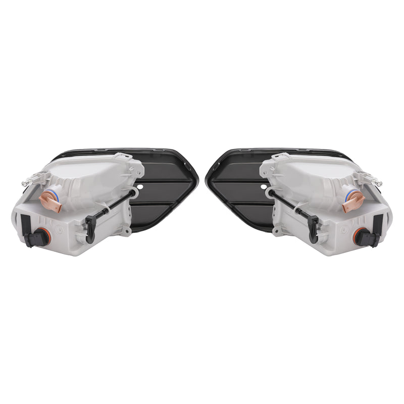 Pair Fog Lights Turn Signal Lamps With Cover for Ford Escape Kuga 2017-2019