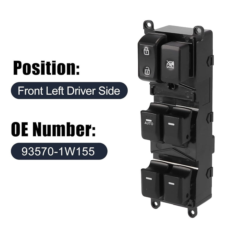 Master Power Window Control Switch Front Left Side for Kia Rio 2012-2015 16 Pins