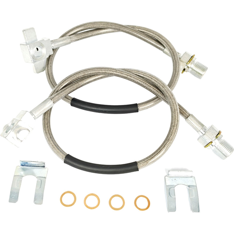 89340S Front Stainless Brake Lines for GMC C15 K15 1971-1987 2X
