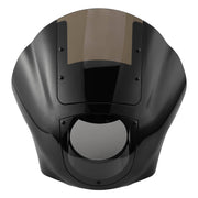 DURAFORCE For Harley Dyna Front Headlight Fairing Smoke Windshield 49mm Clamps