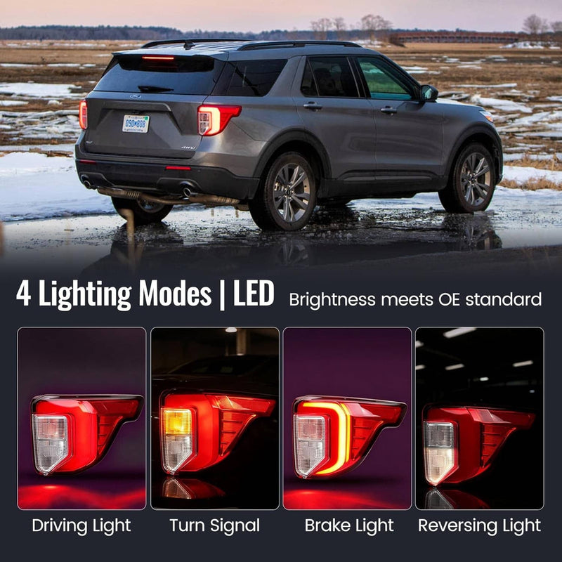 LB5Z13404F Right Side LED Tail Light for Ford Explorer Rear Lamp