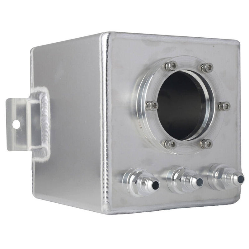 2L Billet High Flow Swirl Fuel Surge Tank AN6 Fitting & 044 External Pump