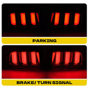 DURAFORCE Clear Lens LED Tail Lights Rear Brake Lamps for Ford Mustang 2005-2009 Set