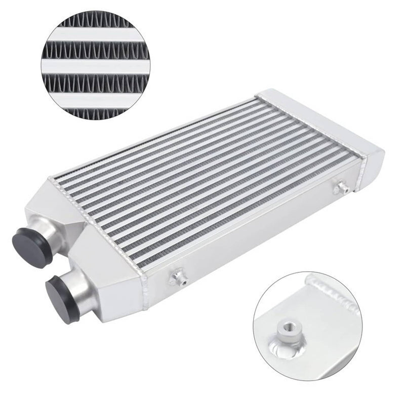 Universal Aluminum Front Mount Intercooler 2.5" Inlet Outlet Same Side
