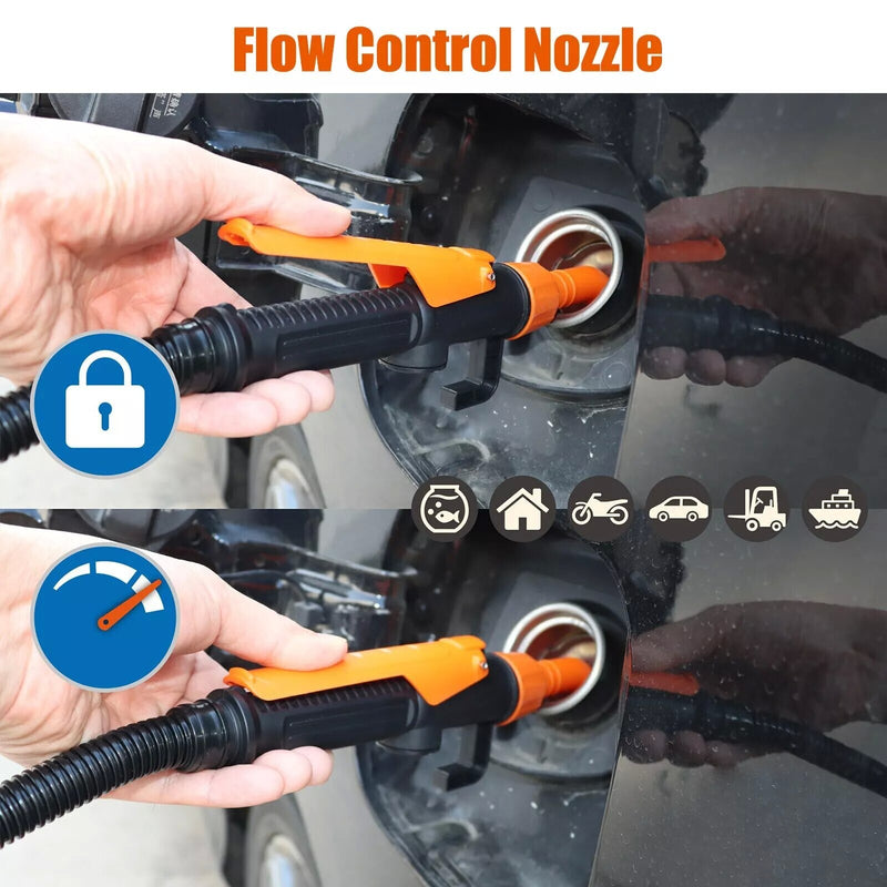 Portable Battery Powered Liquid Transfer Pump 2.4GPM Gasoline Diesel Fuel