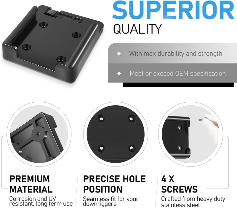 2207001 Tab Lock Mount Base for Cannon Small Body Manual Mini-Mag Downriggers