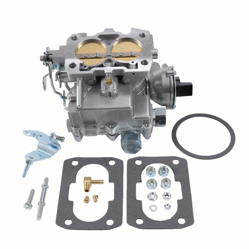 Marine Carburetor with Gasket for Mercruiser 2 Barrel 2.5L 3.0L 4CYL Long Linkag