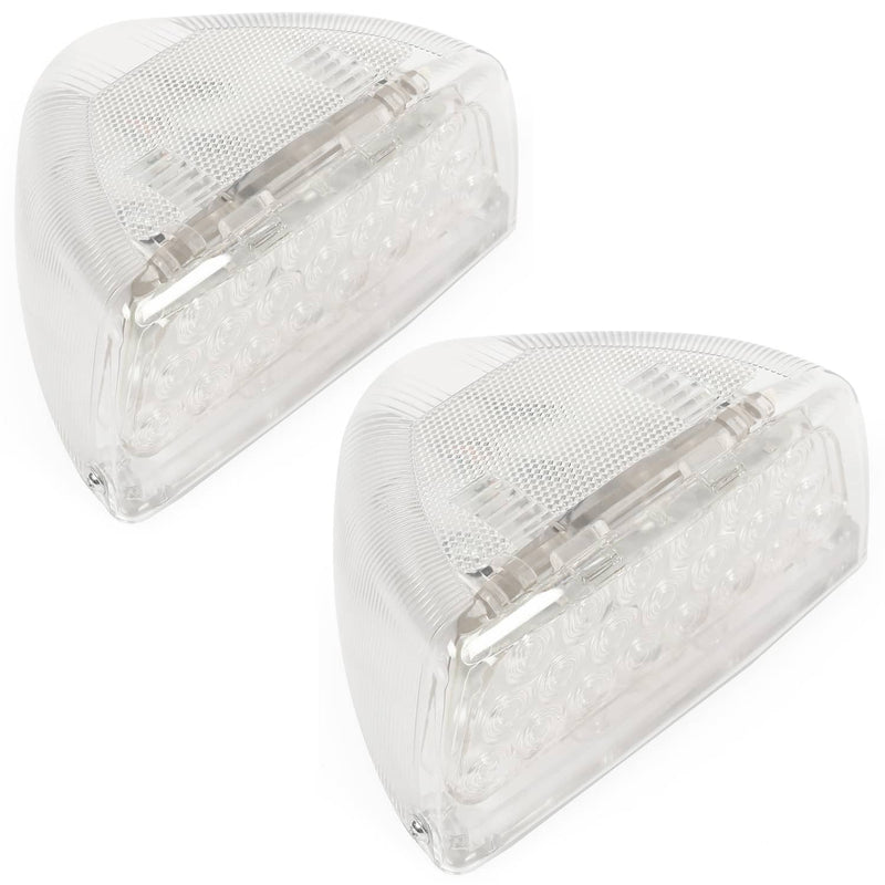 DURAFORCE 31 LED Turn Signal Lights Amber Clear Lens RH LH for Peterbilt 379 359 Pair