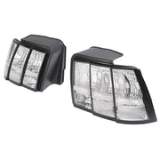 DURAFORCE Clear Lens Tail Lights For Ford Mustang 1999-2004 Rear Brake Lamps Left Right