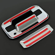 DURAFORCE Chrome Outside Tailgate Handle Cover Overlay for Ford F-150 F150 4 Door 2004-14