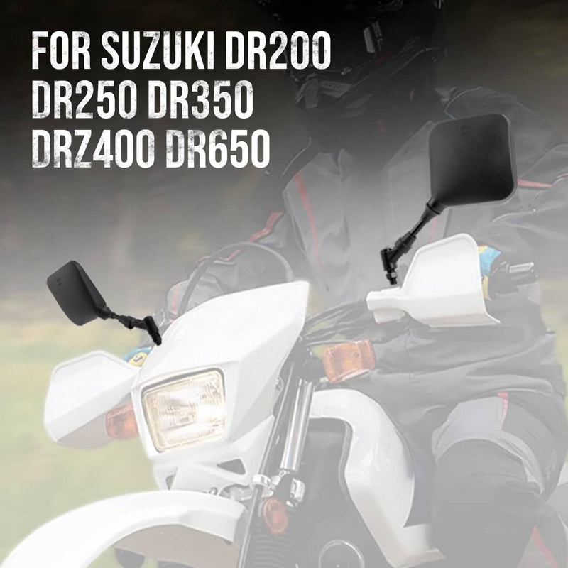 Rearview Side Mirrors for Suzuki DR200 DR250 DR350 DRZ400 DR650 RV125 Motorcycle