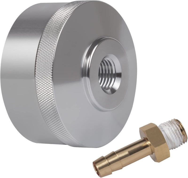 Extended Run Gas Cap Adapter With Brass Hose for Yamaha EF2000is EF1000is Silver