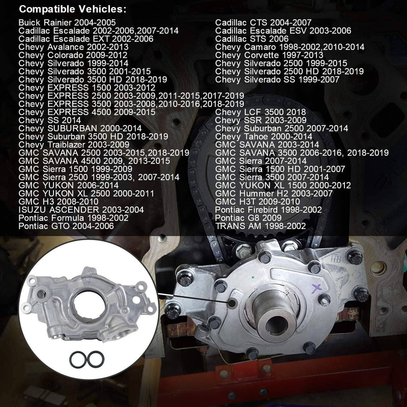 10355HV High Pressure High Volume Oil Pump for 2007-14 Chevrolet GM LS 5.3L 6.0L