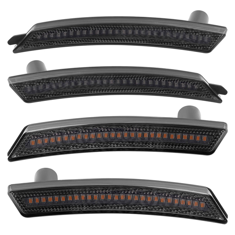 DURAFORCE Front Rear Full LED Fender Side Marker Lights for Mini Cooper R55 R56 R57 07-16