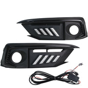 DURAFORCE Pair LED DRL Daytime Turn Signal Fog Light Lamp Covers Fit 2019-2021 Honda Civic