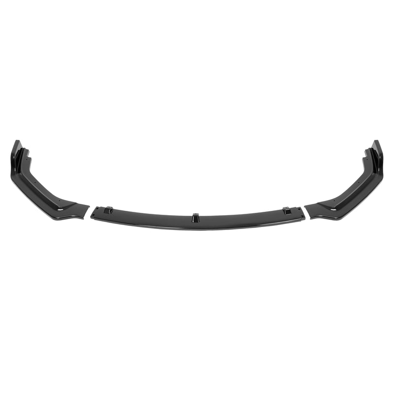 Glossy Black Front Bumper Lip Splitter Chin for Infiniti Q50 2018-2024 Luxe