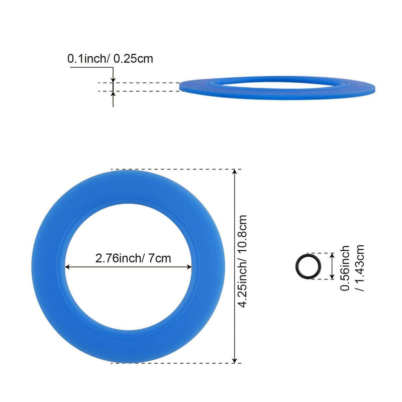 Toilet Canister Flush Valve Seal Kit 7301111-0070A Replacement 2 Pcs