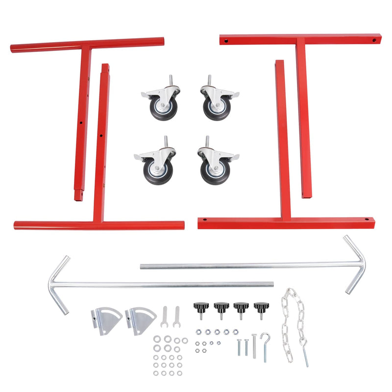 DURAFORCE 300LBS Adjustable Bumper Storage Stand Paint Repair Tools for Auto Body Fender