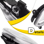 DURAFORCE Fog Light Front Driving Lamp Passenger Side for Hyundai 2013-2016 Santa Fe Sport