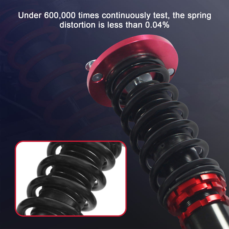 Coilovers Suspension Kit Set Shock Struts Adj. Height for Honda Accord 1990-1997